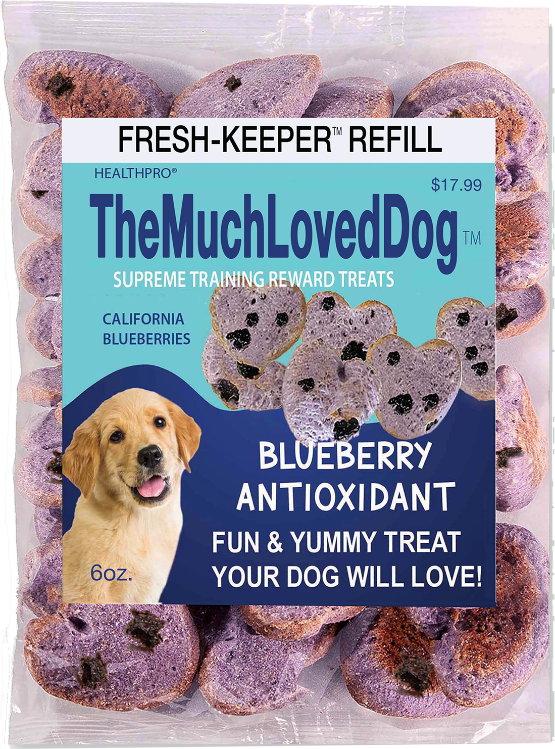 Much Loved Dog™ - Blueberry Antioxidant REFILL, 6 oz.