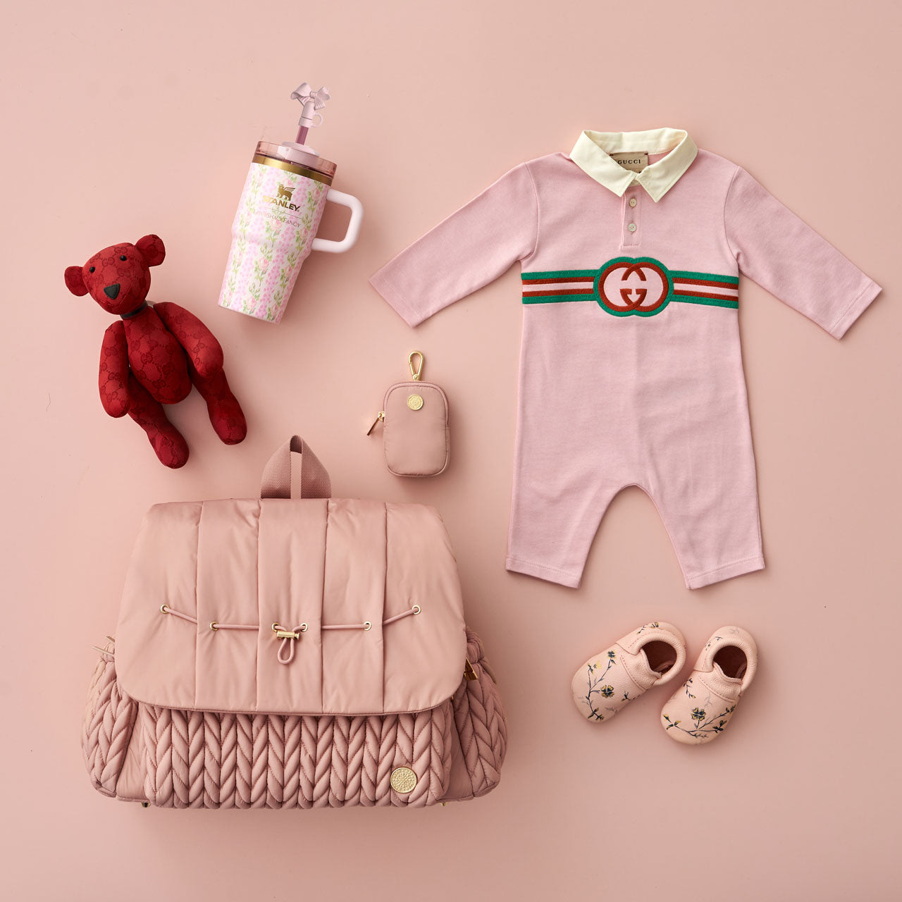 Levy Backpack Dusty Rose Holiday Set