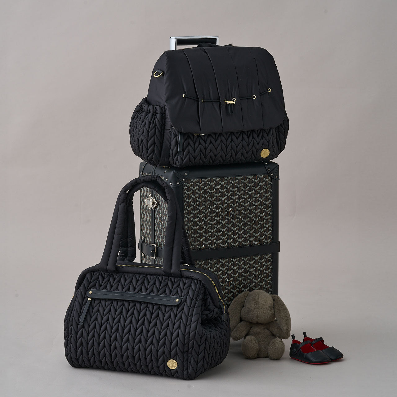 Paige Carryall Black Holiday Set