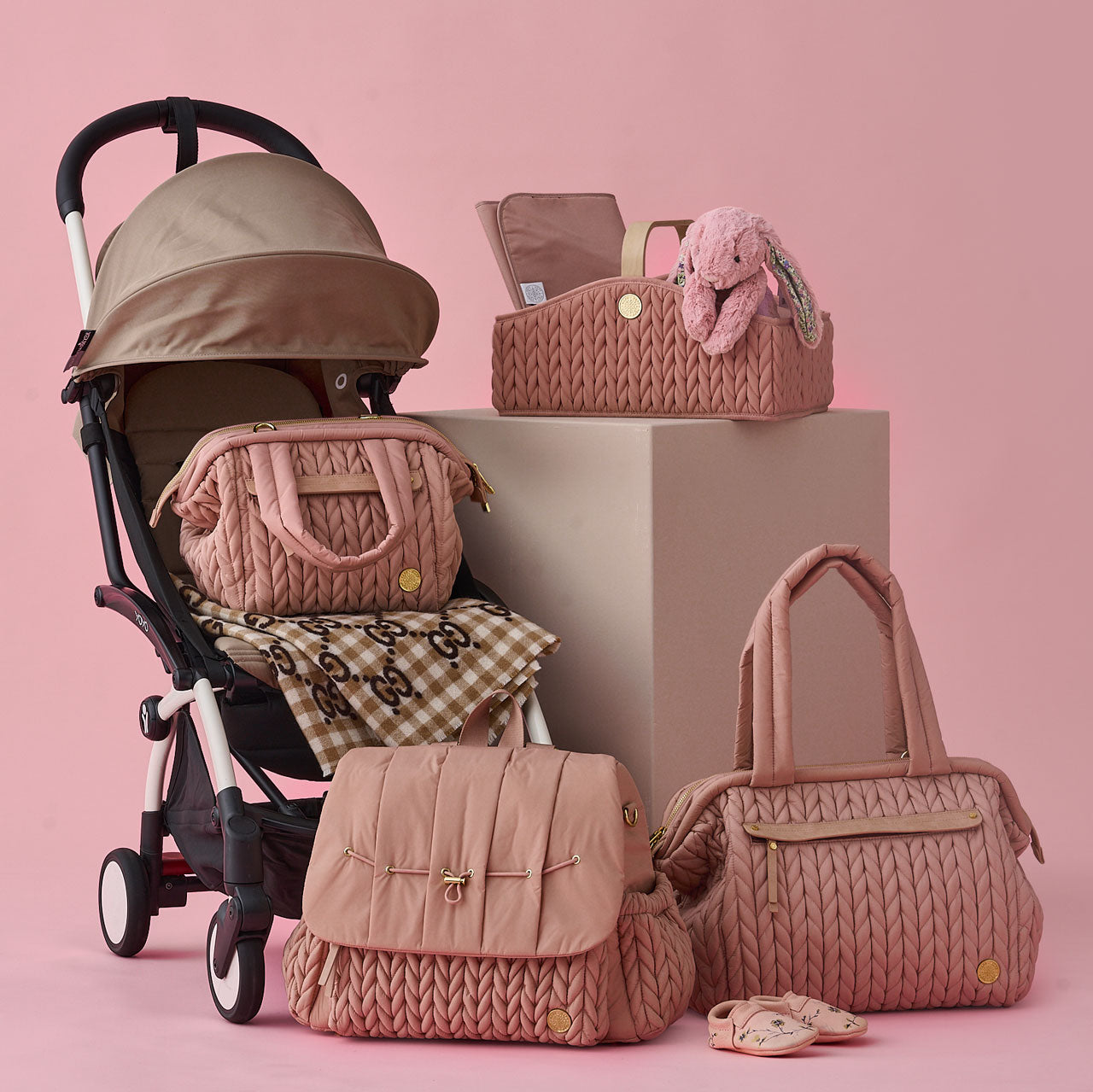Levy Backpack Dusty Rose Holiday Set