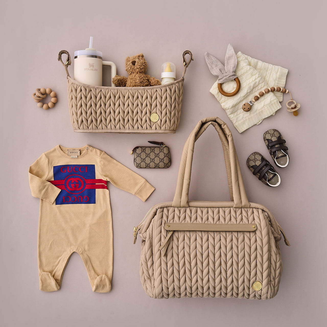 Paige Carryall Beige Holiday Set