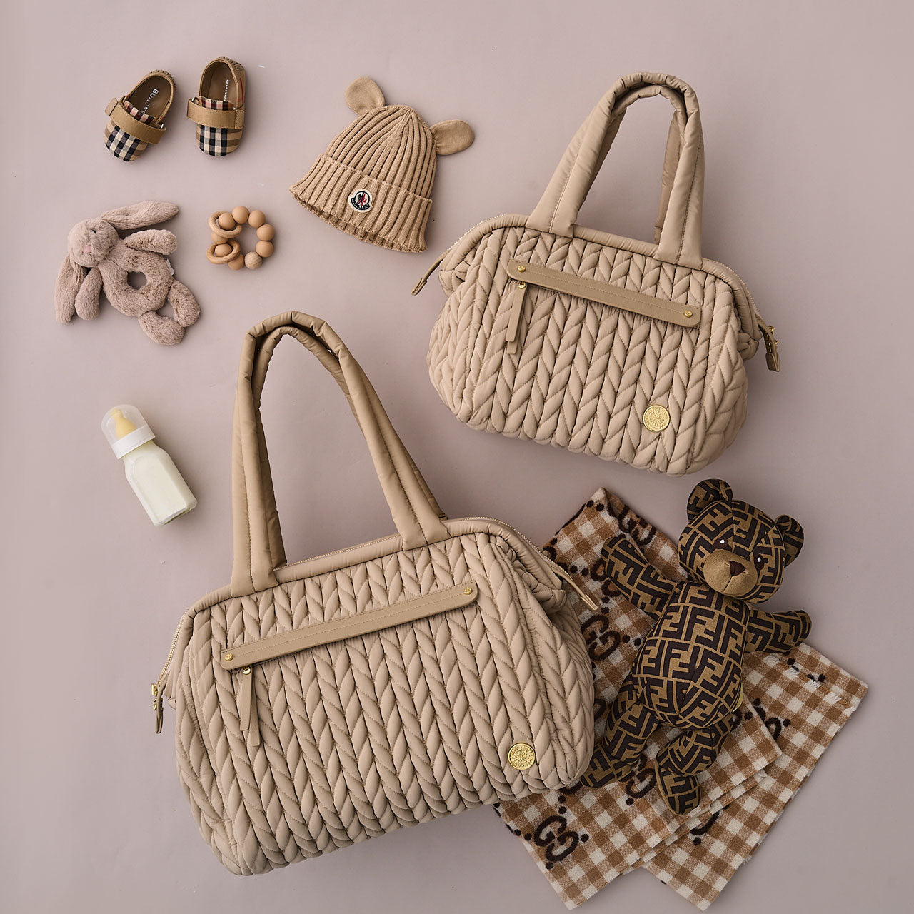 Paige Carryall Beige Holiday Set