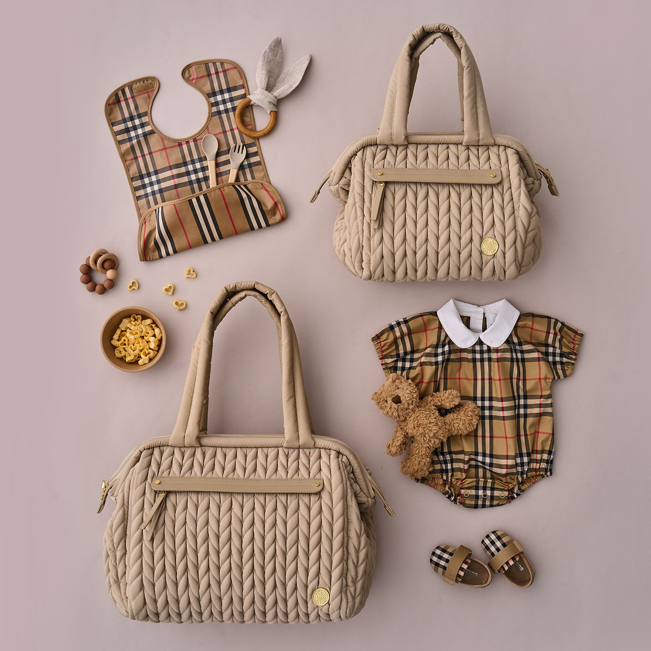 Paige Carryall Beige Holiday Set