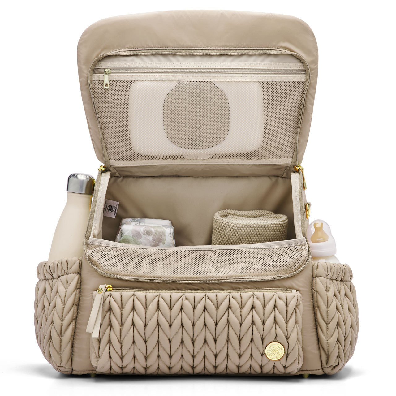 Levy Backpack Beige Holiday Set