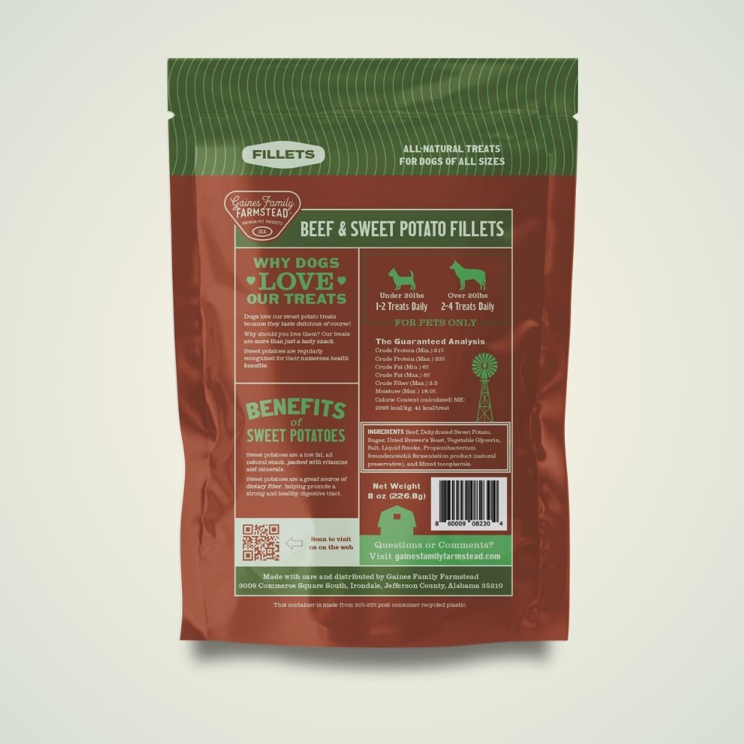 Beef and Sweet Potato Fillets