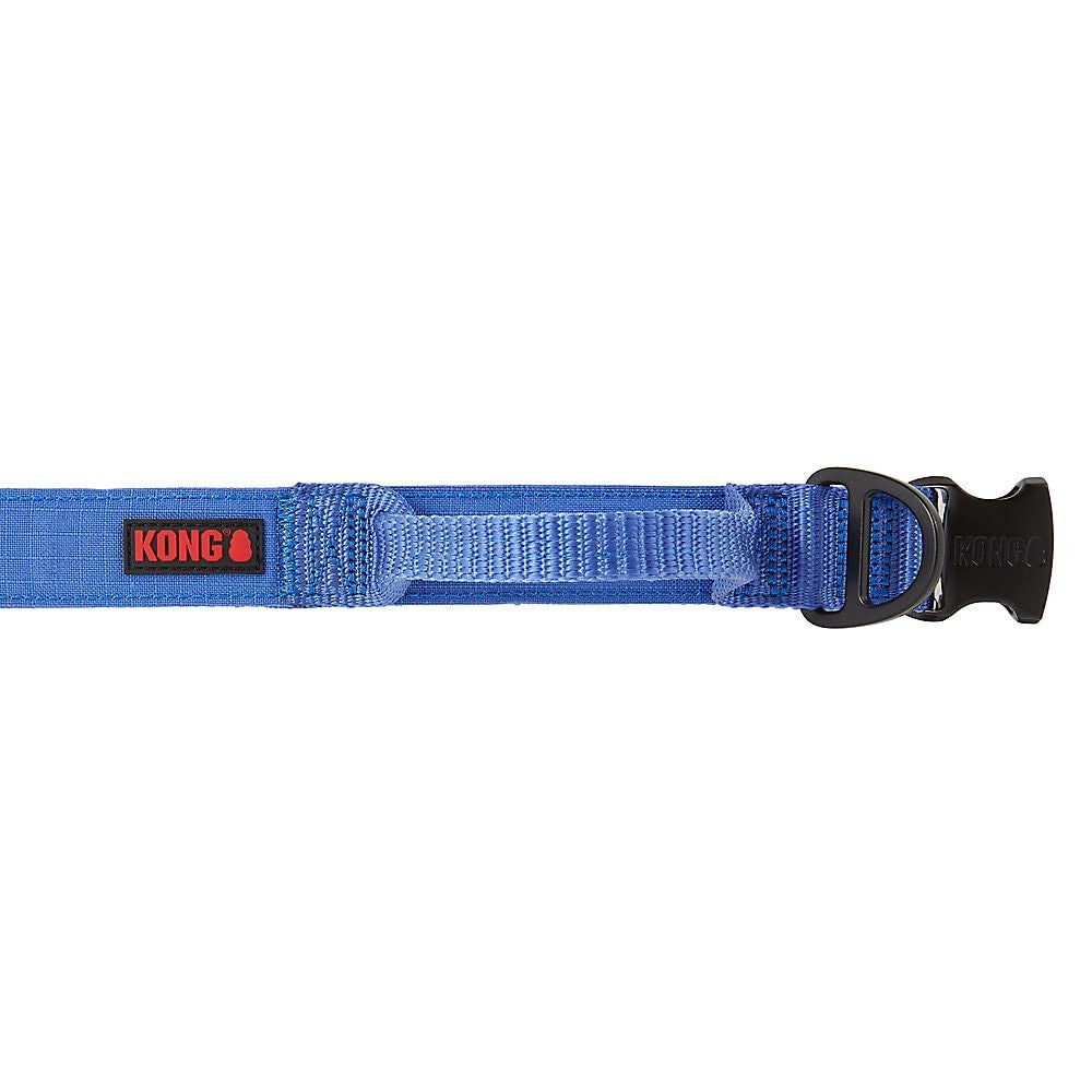 Kong Large Blue Ultra Durable Padded Comfort Handle Dog Collar Adjustable