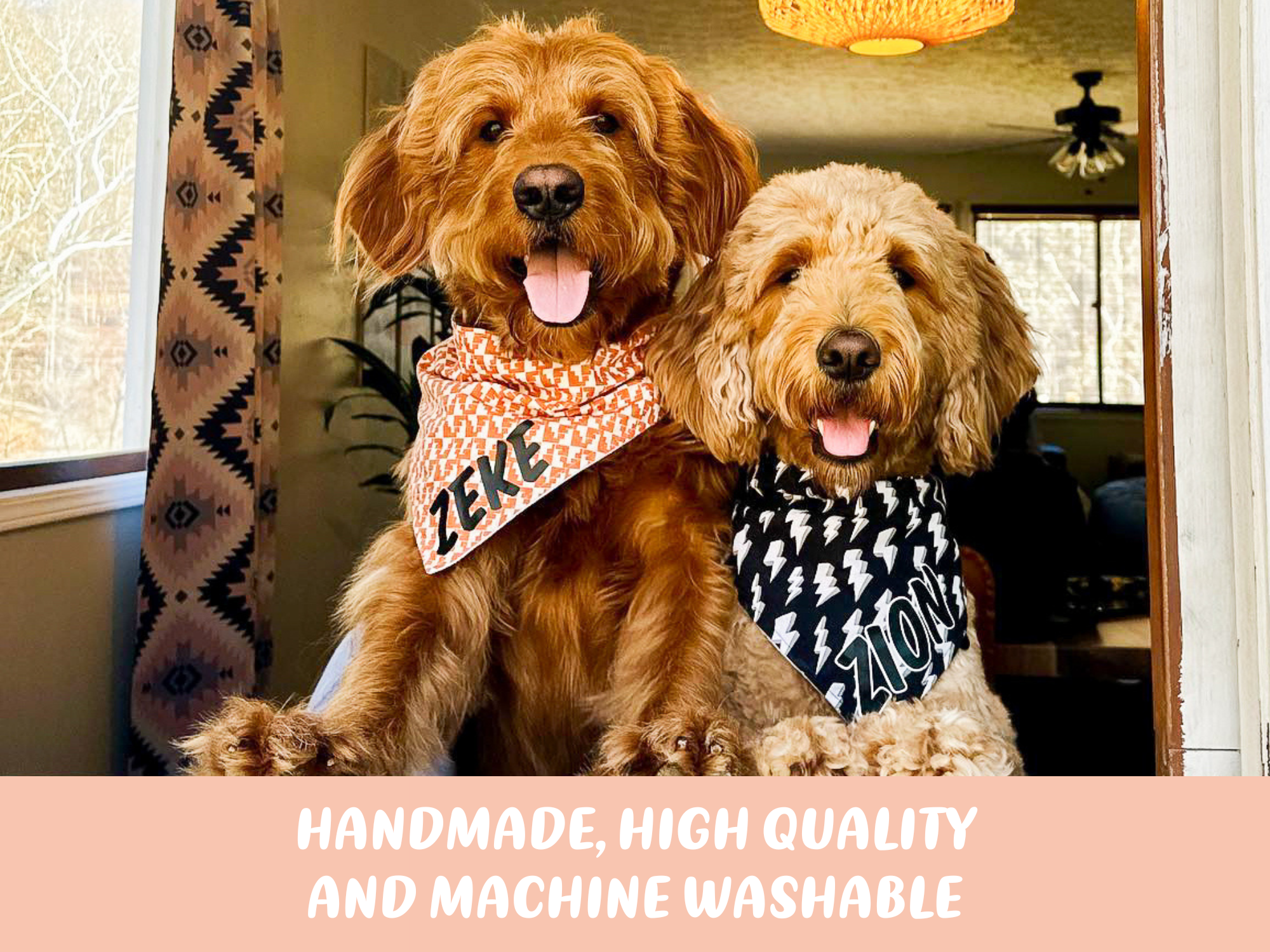 "Merry Christmas Script" Reversible Dog Bandana