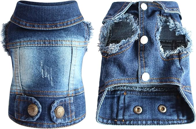 PawVibe Denim Jacket for Small & Medium Dogs