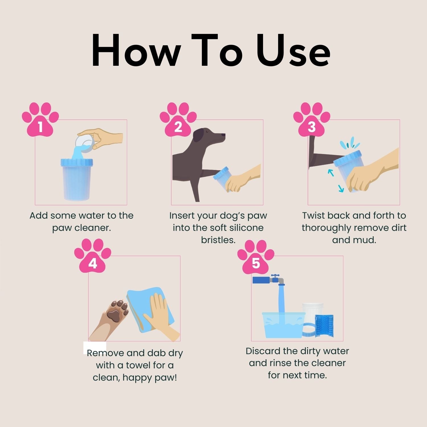 Dog Paw Washer and Cleaner