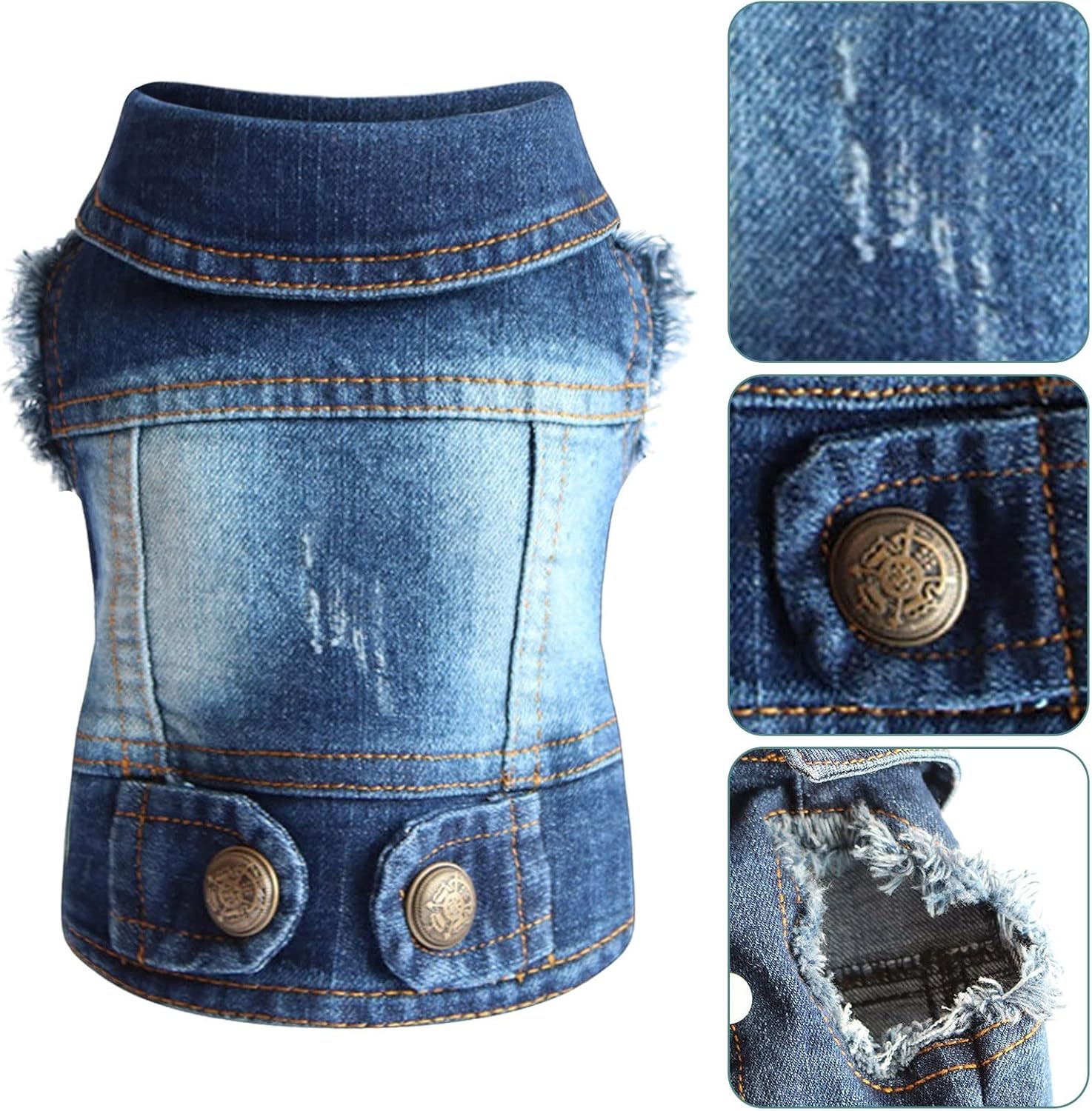 PawVibe Denim Jacket for Small & Medium Dogs