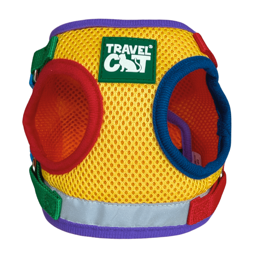 Rainbow Bundle - Fat Cat Mini Rainbow & Harness & Leash Set