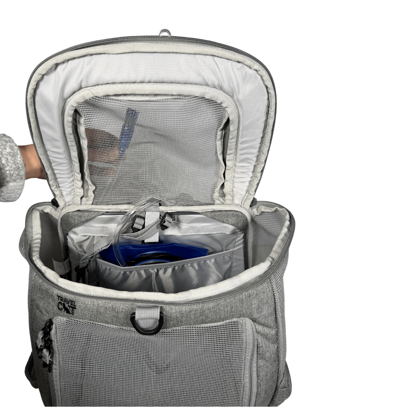 "The Navigator" Convertible Cat Backpack in Heather Grey - For Adventurous Cats and Humans