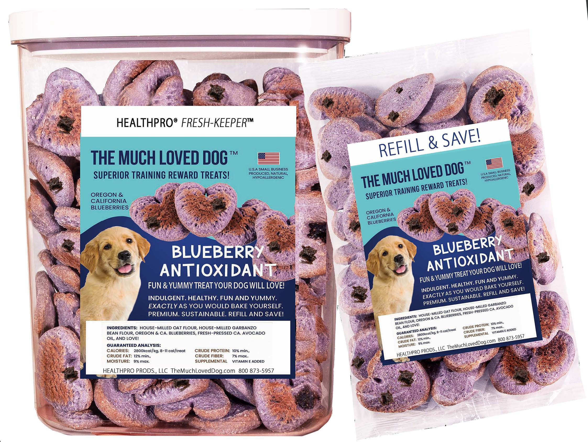 Much Loved Dog™ - Blueberry Antioxidant REFILL, 6 oz.
