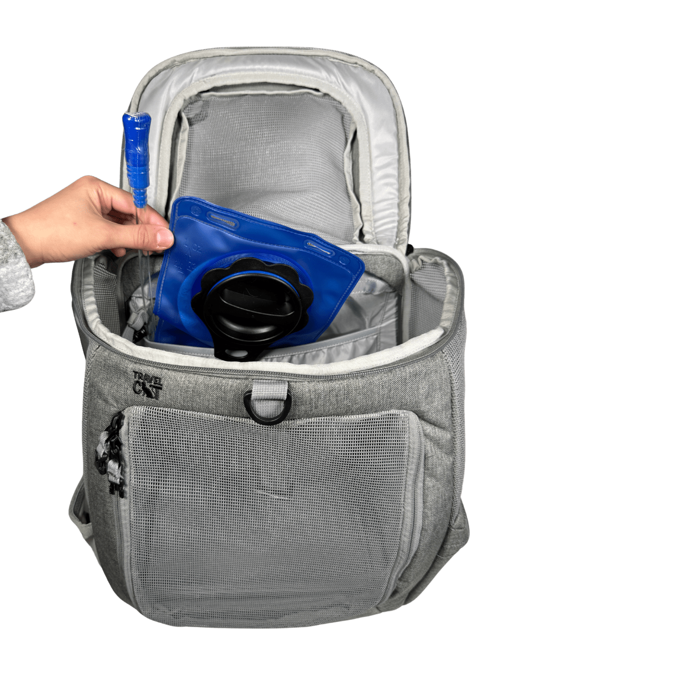 "The Navigator" Convertible Cat Backpack in Heather Grey - For Adventurous Cats and Humans