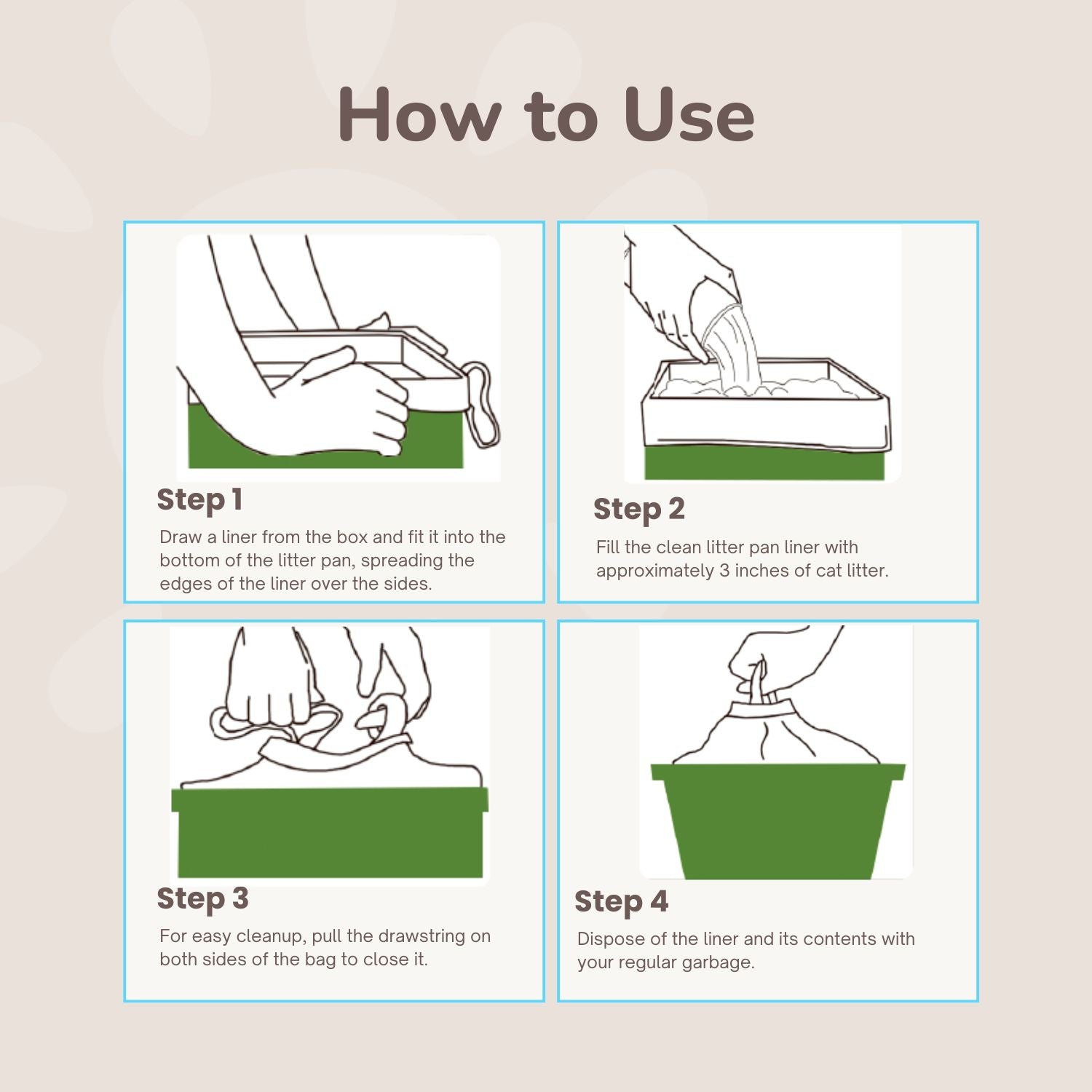 XL Cat Litter Box Liners