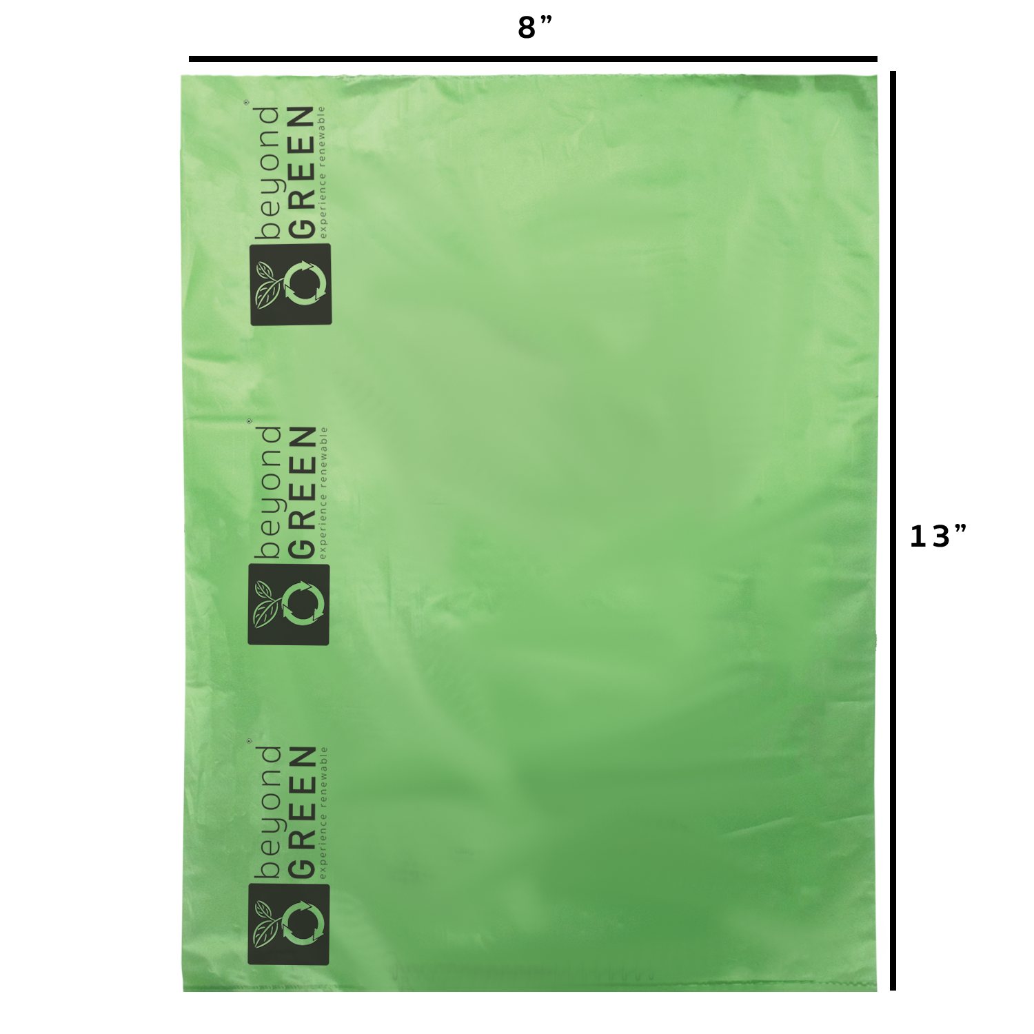 beyondGREEN Dog Waste Bags – Grab & Go Bulk Pack – 200 Bags on Roll with Core - Made in USA, Leak-Resistant, Folded Rolls