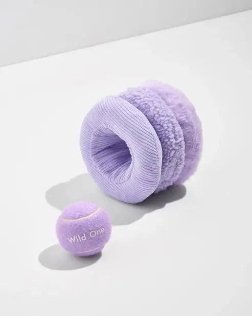 Dog Toy Tennis Tuft Plush Polyester Multi Texture