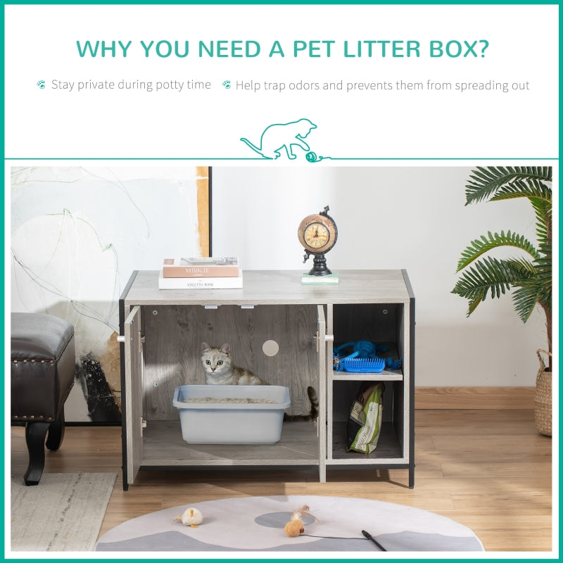 Hidden Cat Litter Box Enclosure