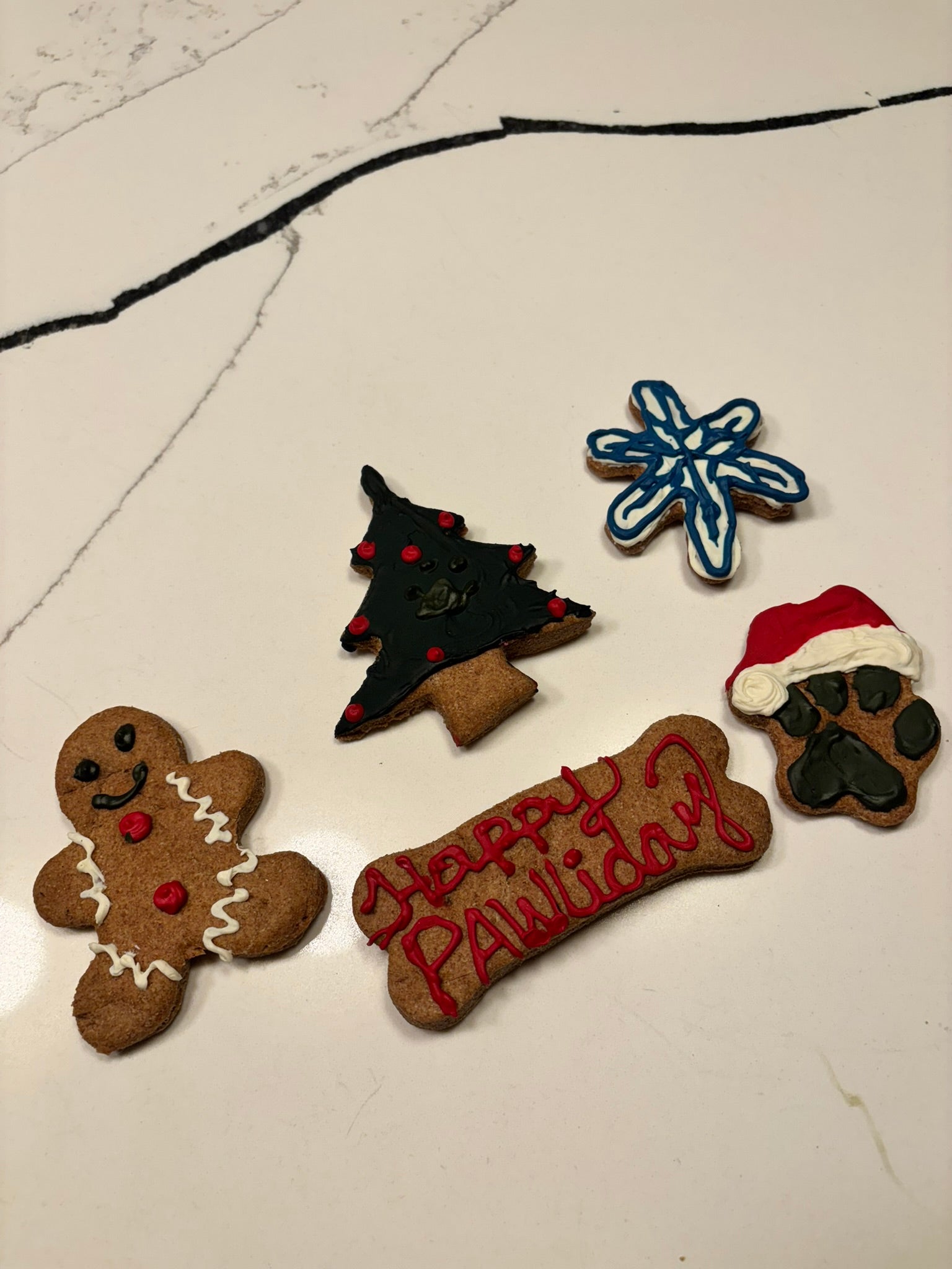 Christmas Dog Peanut Butter Cookies