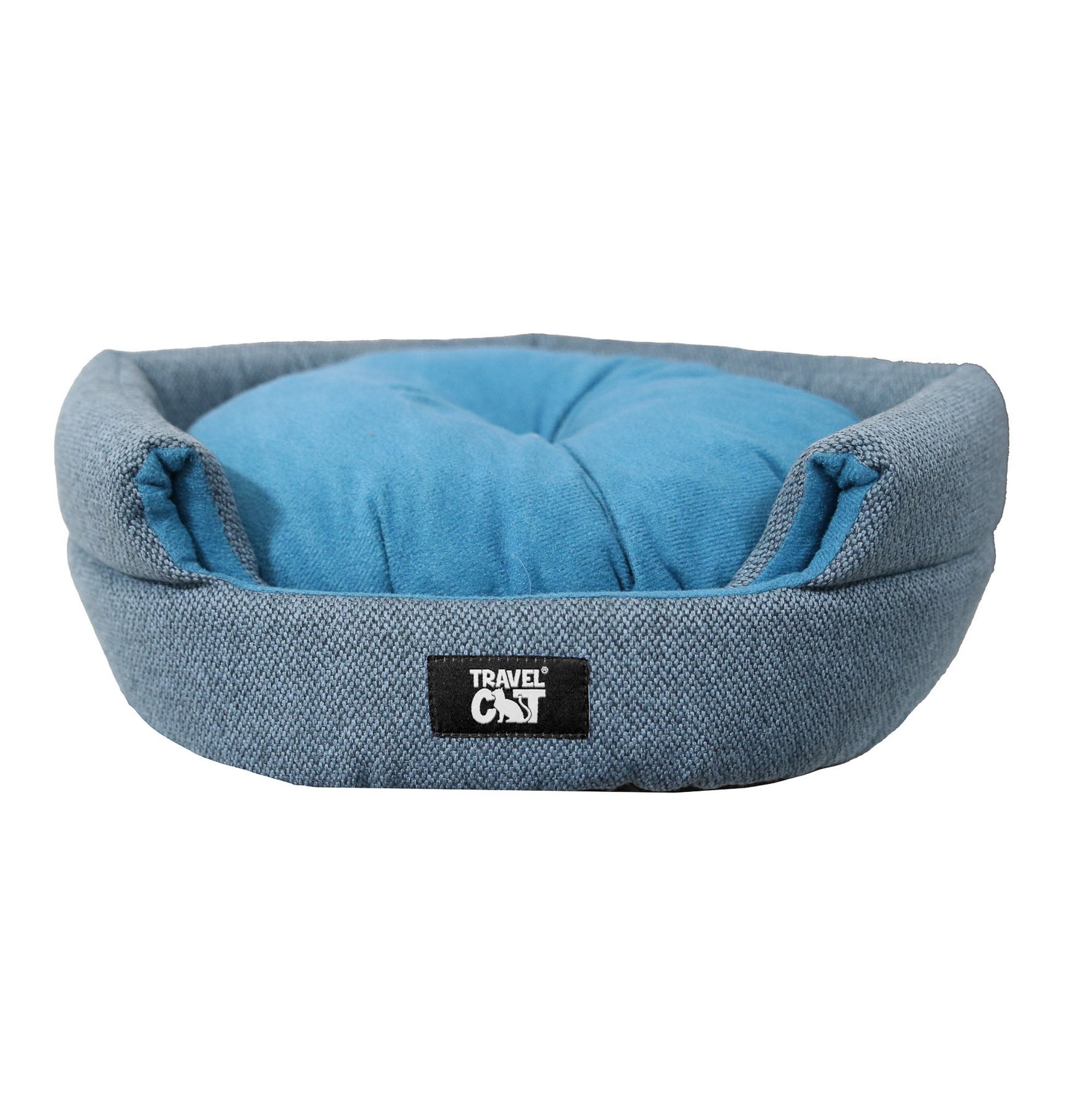 "The Meowbile Home" Convertible Cat Bed & Cave - Blue