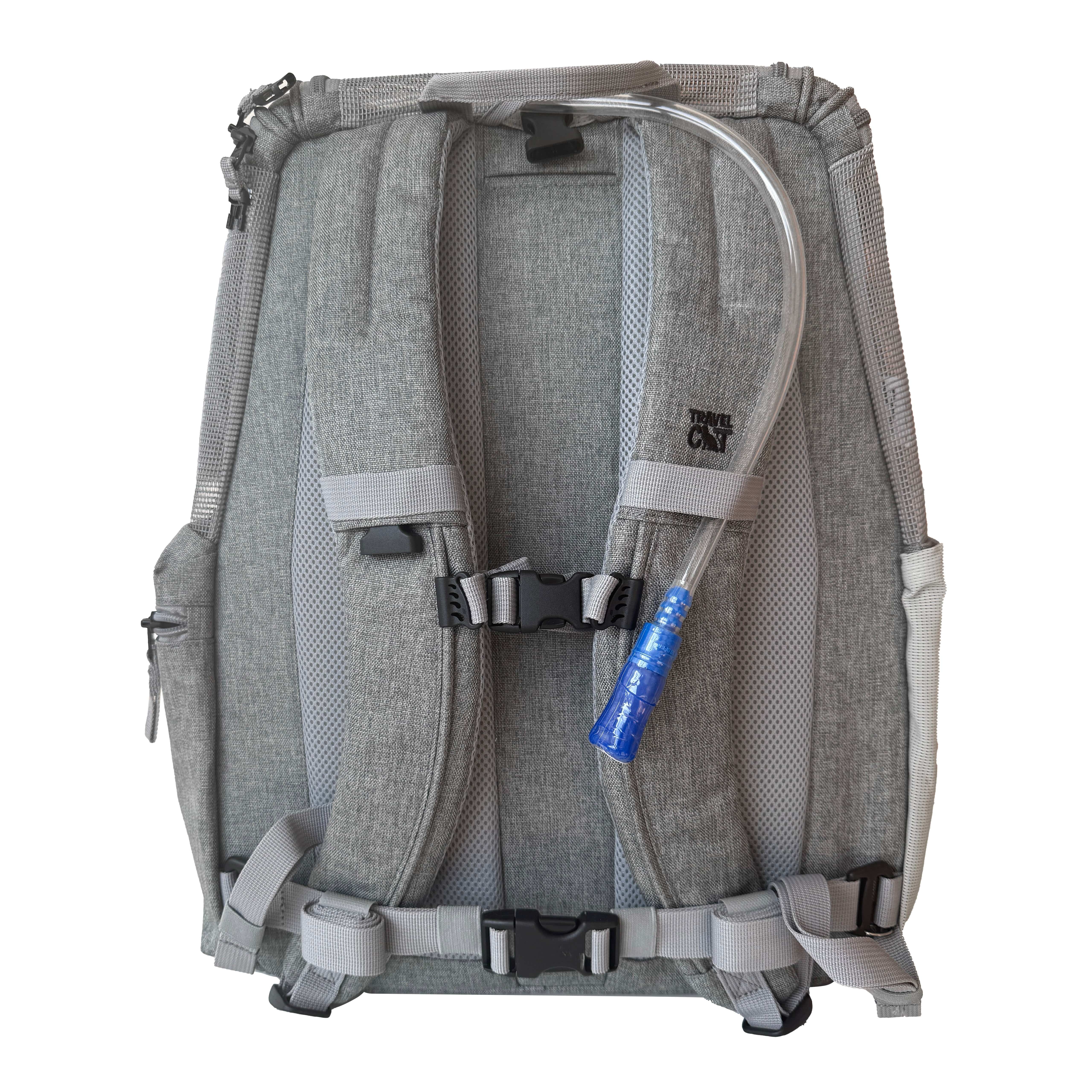 "The Navigator" Convertible Cat Backpack in Heather Grey - For Adventurous Cats and Humans