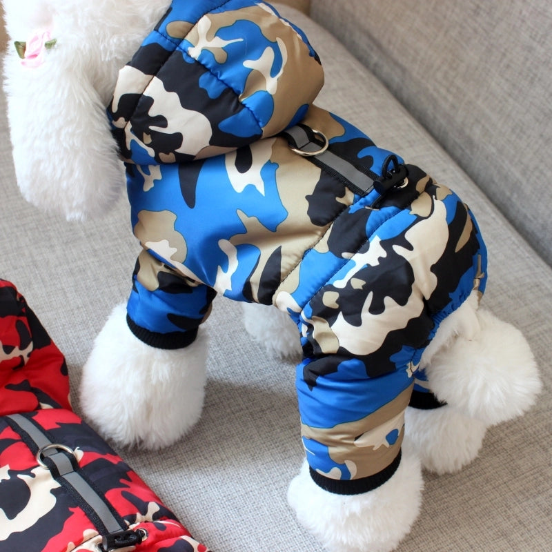 Dog Fleece-lined Autumn Winter Puppy Heattech Four-Legged Pet Clothing