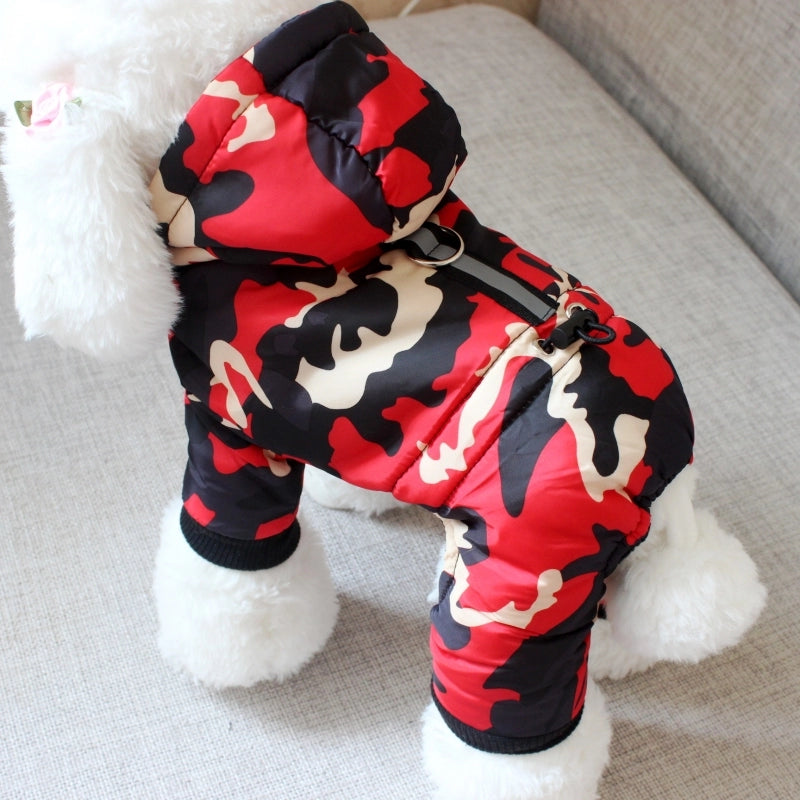 Dog Fleece-lined Autumn Winter Puppy Heattech Four-Legged Pet Clothing