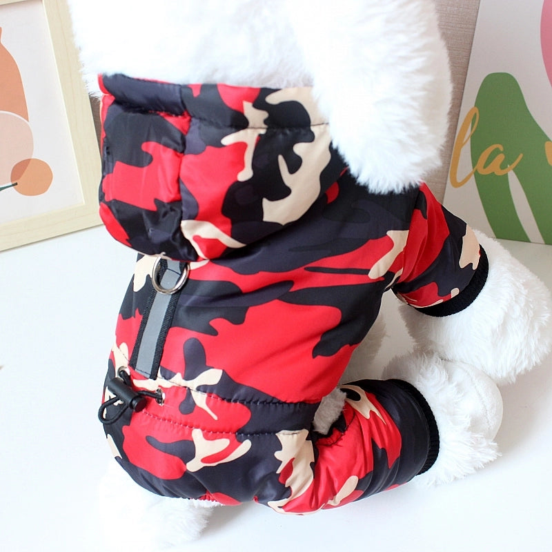 Dog Fleece-lined Autumn Winter Puppy Heattech Four-Legged Pet Clothing