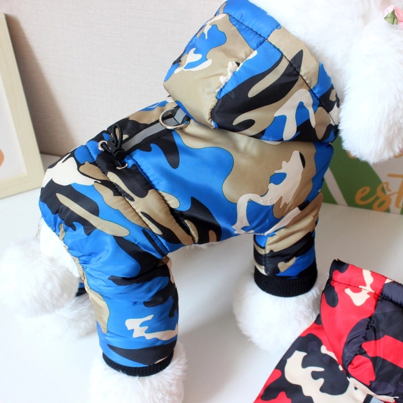 Dog Fleece-lined Autumn Winter Puppy Heattech Four-Legged Pet Clothing