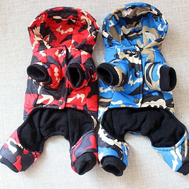 Dog Fleece-lined Autumn Winter Puppy Heattech Four-Legged Pet Clothing