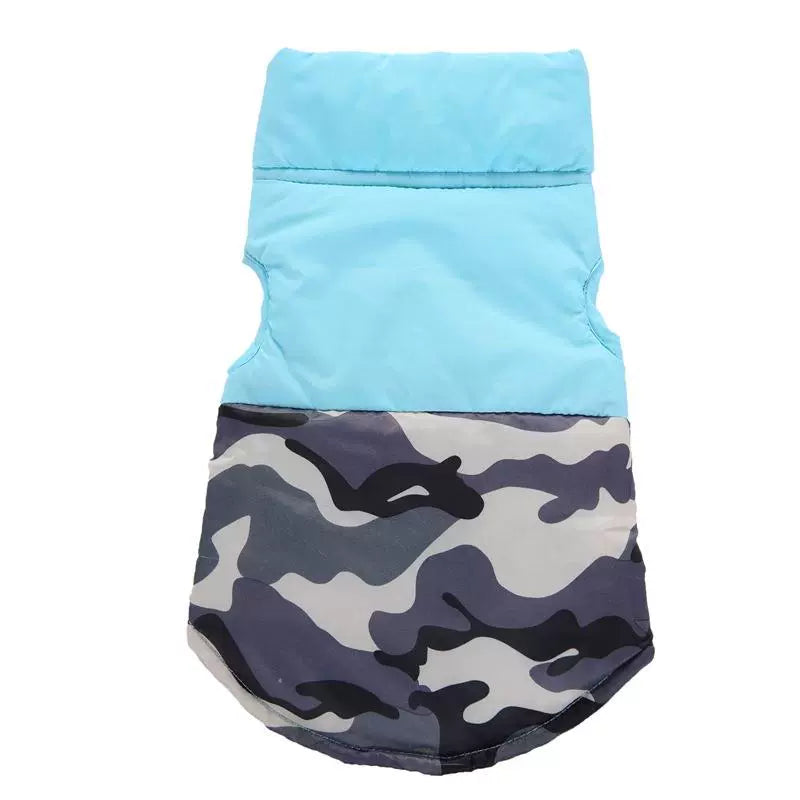 Pet Clothing Dog Clothes Camouflage Skull Butterfly Leopard Print Vest Cotton-Padded Jacket Autumn and Winter