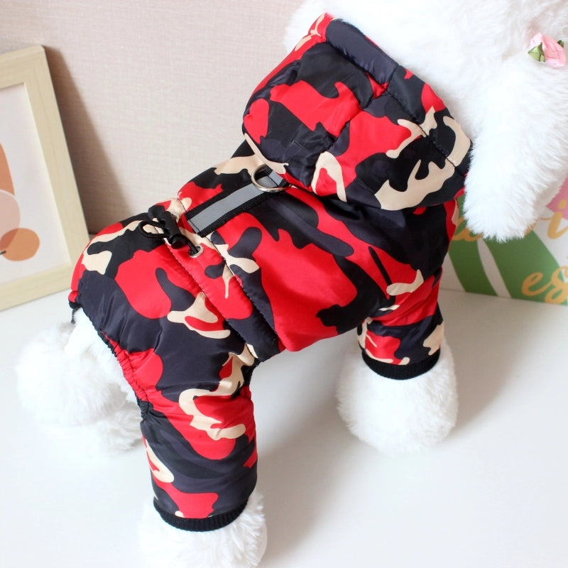 Dog Fleece-lined Autumn Winter Puppy Heattech Four-Legged Pet Clothing