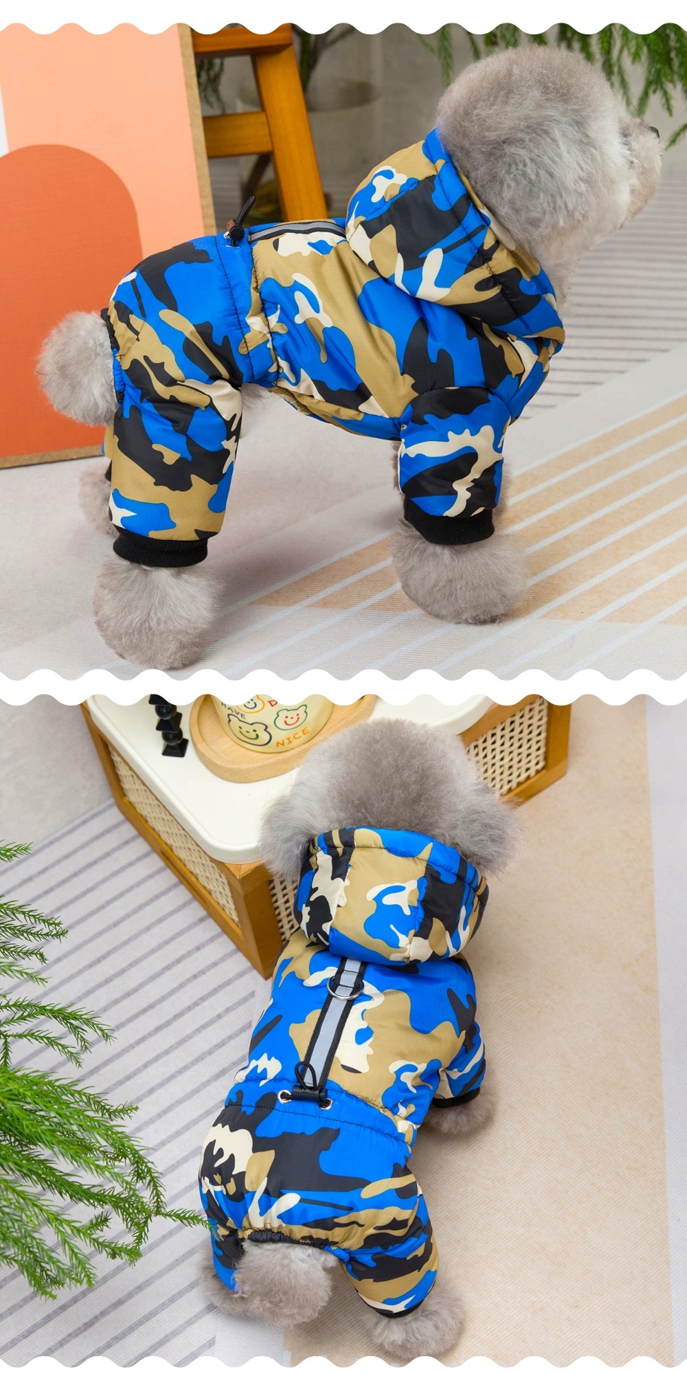Dog Fleece-lined Autumn Winter Puppy Heattech Four-Legged Pet Clothing
