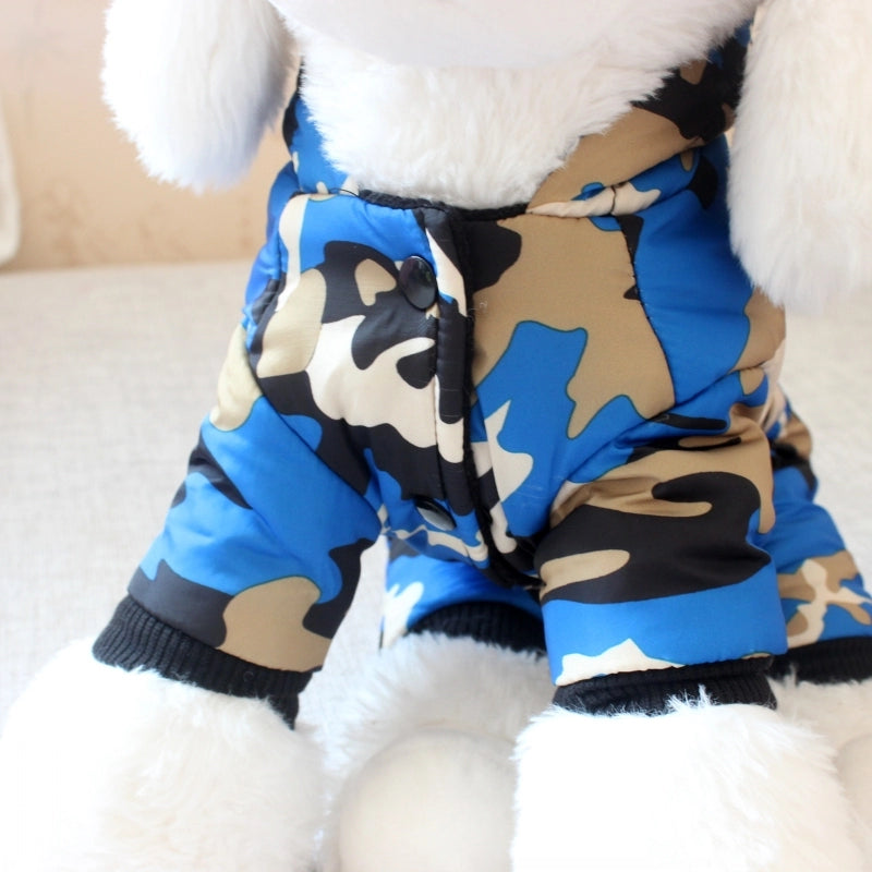 Dog Fleece-lined Autumn Winter Puppy Heattech Four-Legged Pet Clothing