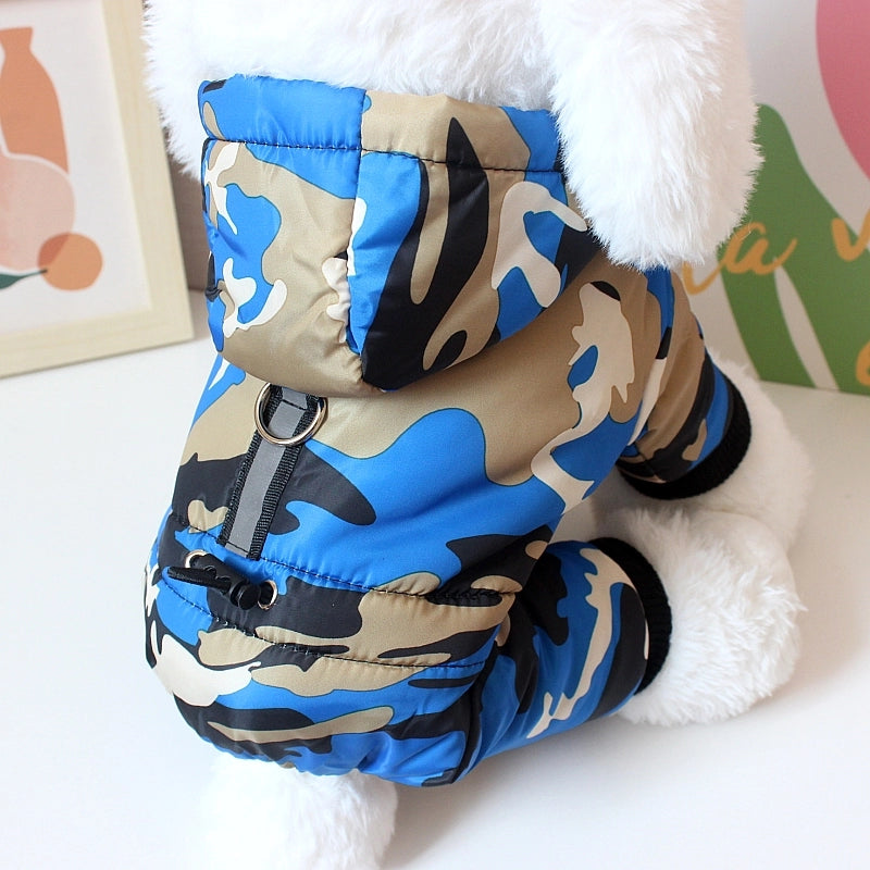 Dog Fleece-lined Autumn Winter Puppy Heattech Four-Legged Pet Clothing