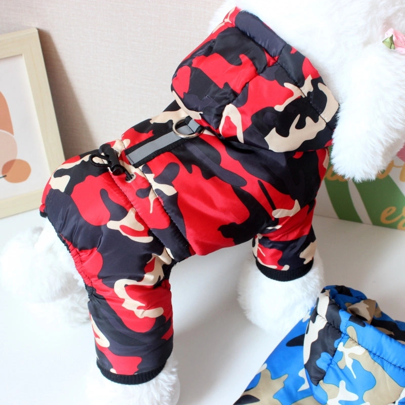 Dog Fleece-lined Autumn Winter Puppy Heattech Four-Legged Pet Clothing