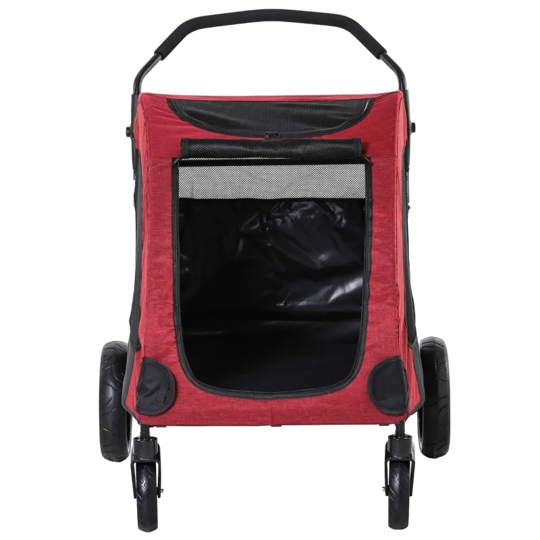 Foldable Pet Stroller with Storage Pocket