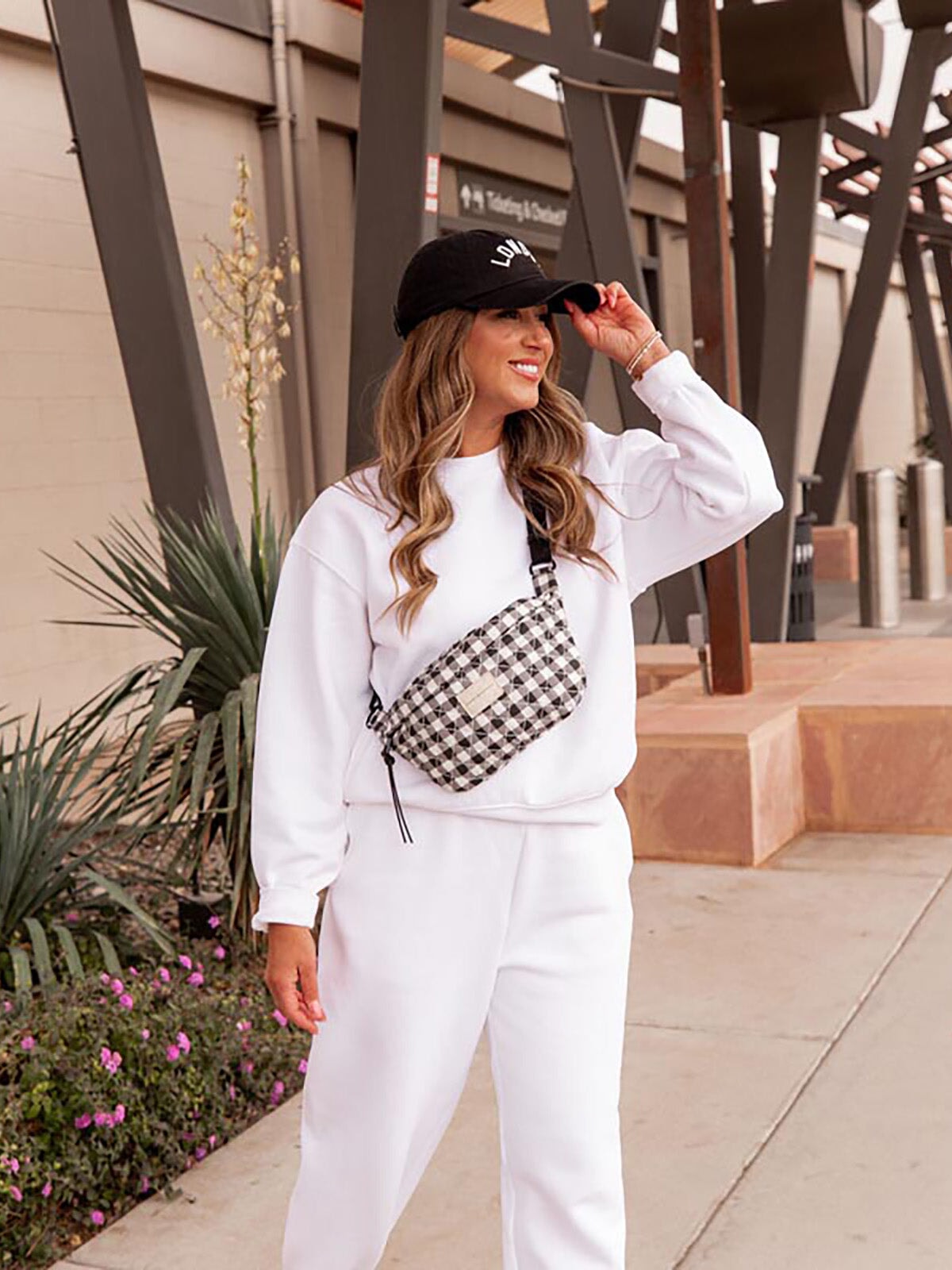 Sidekick Quilted Black Gingham