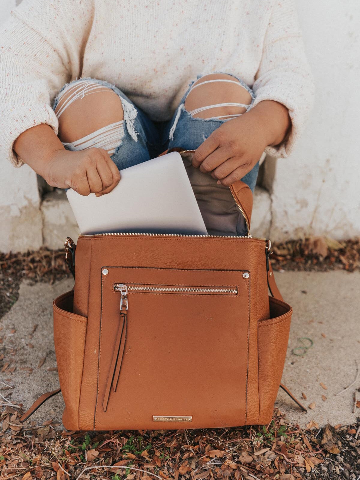 Commuter Backpack Cognac