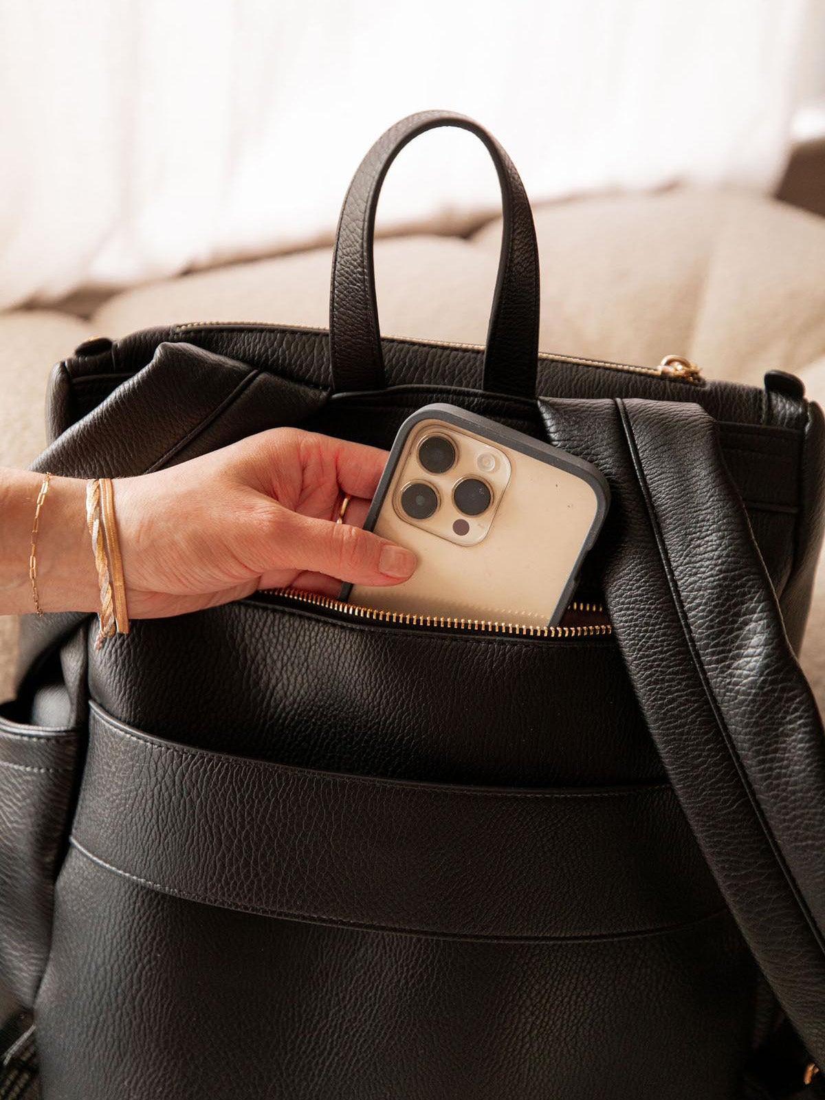 Lullaby Diaper Backpack Black