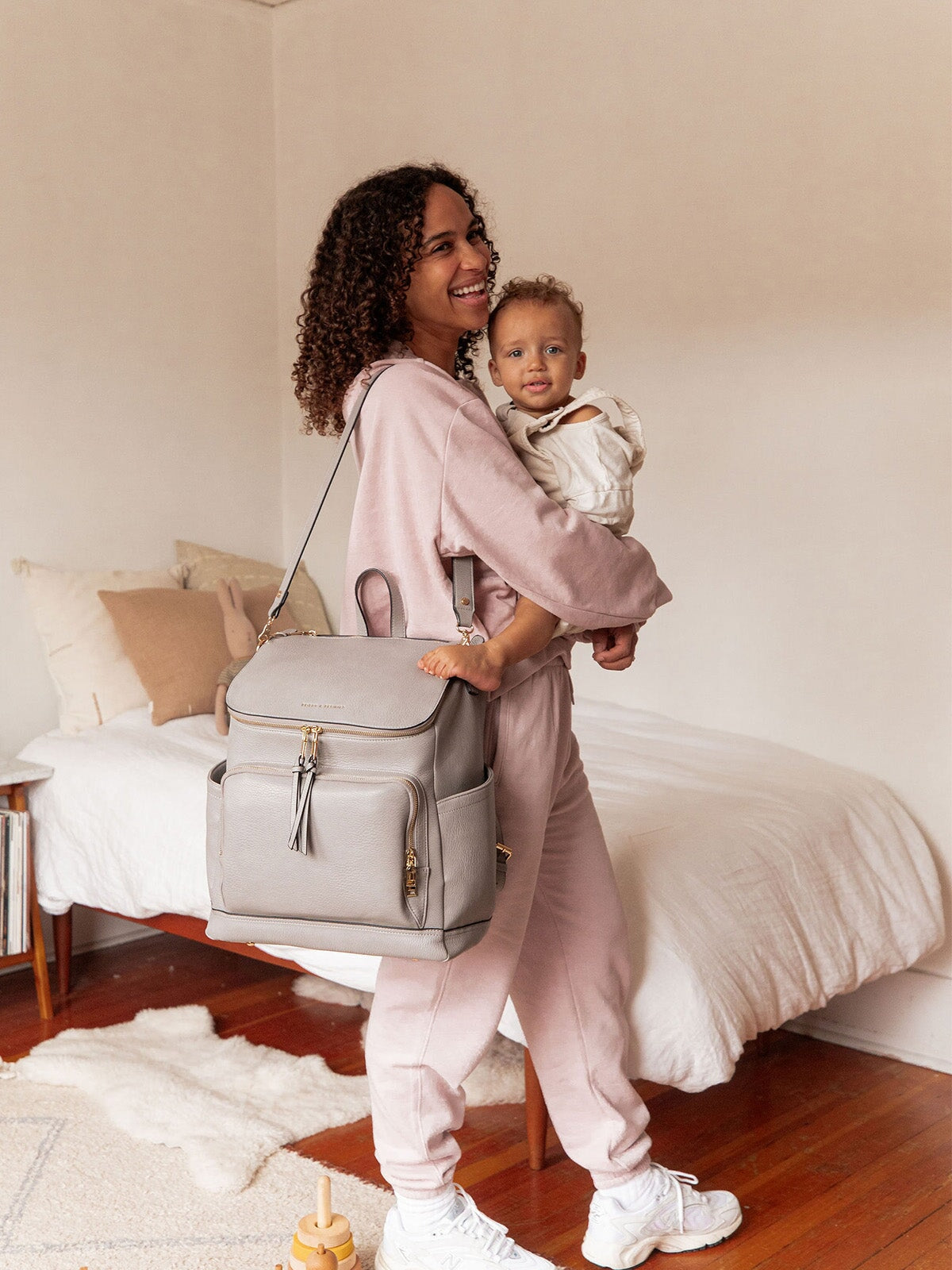 Lullaby Diaper Backpack Grey