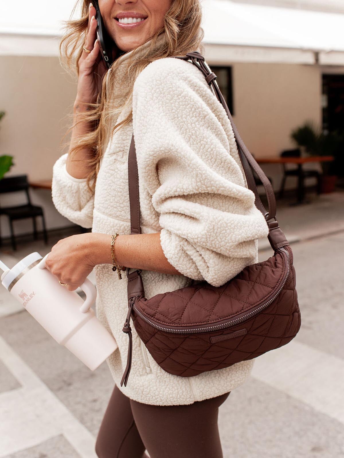 Quilted Large Sidekick Espresso