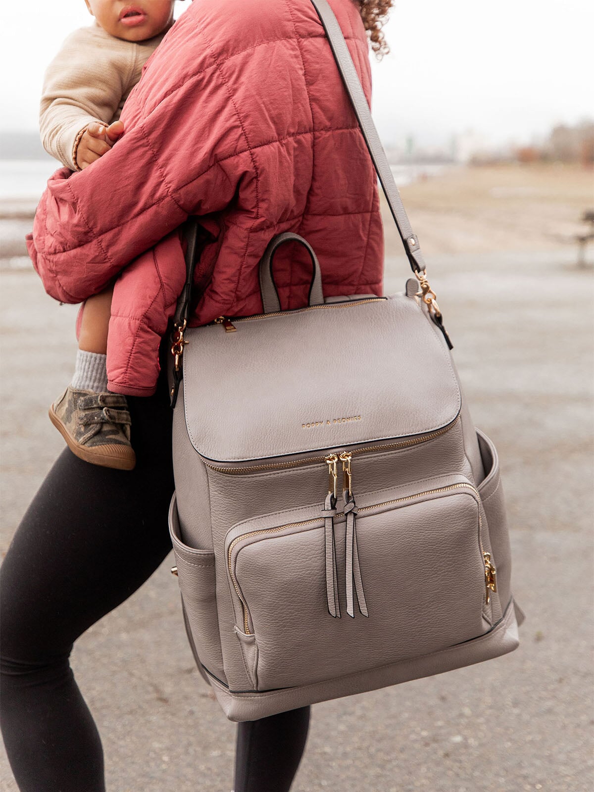 Lullaby Diaper Backpack Grey