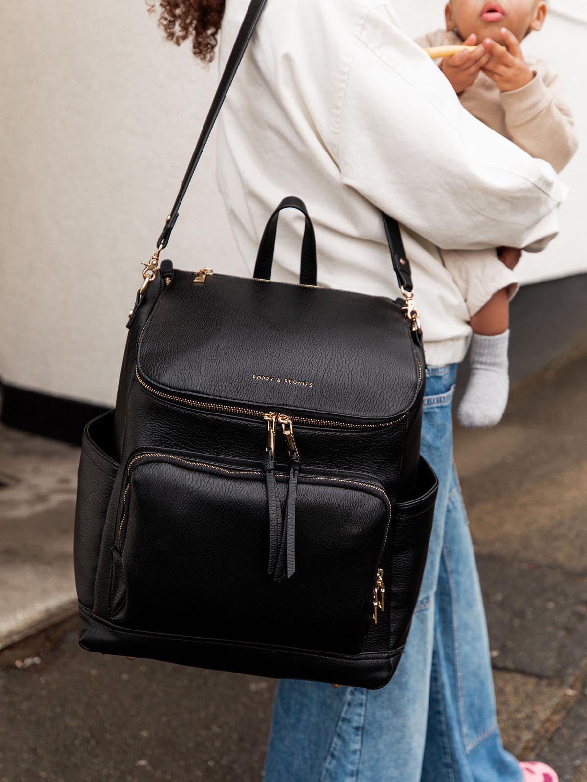 Lullaby Diaper Backpack Black