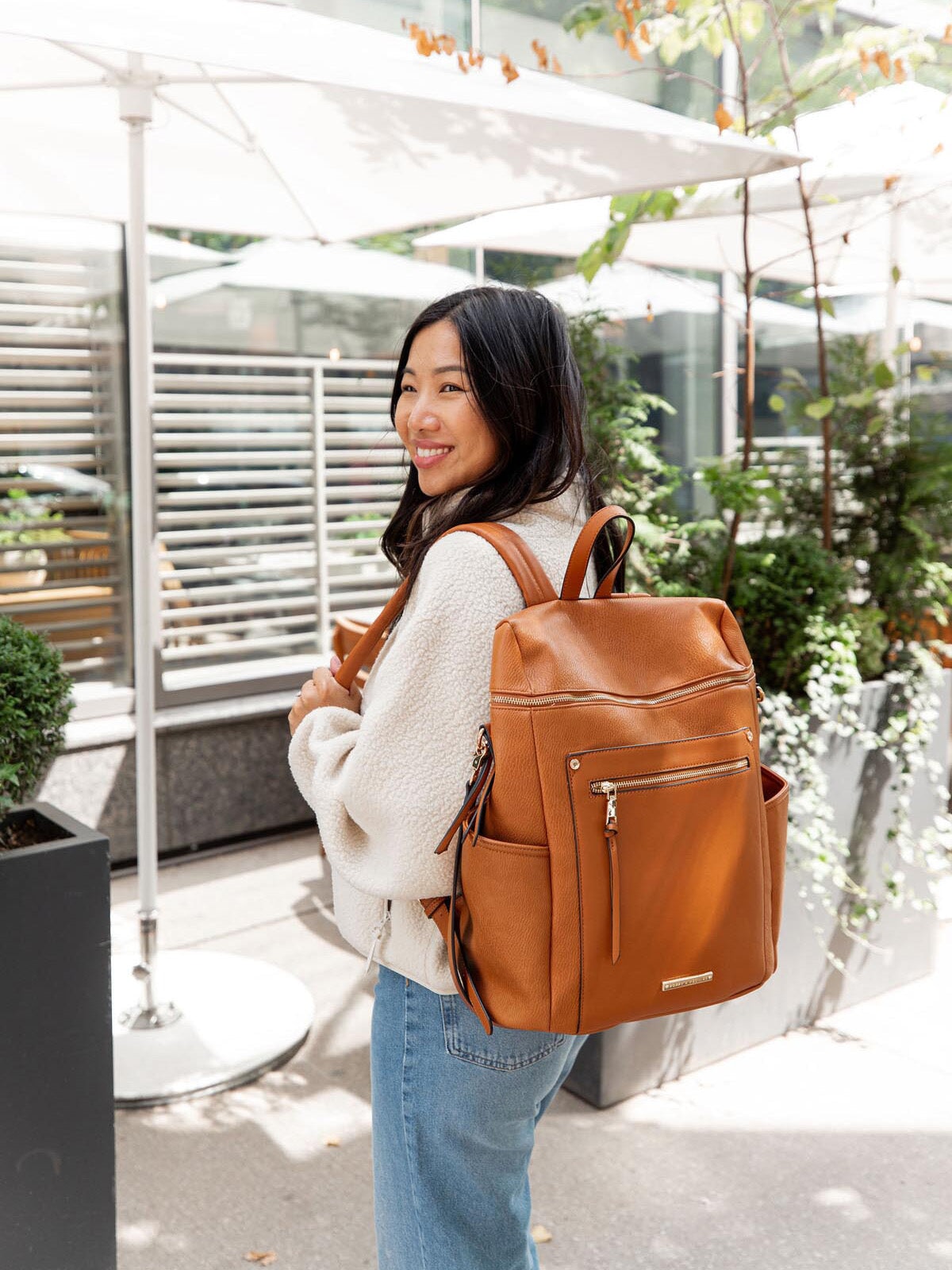 Commuter Backpack Cognac