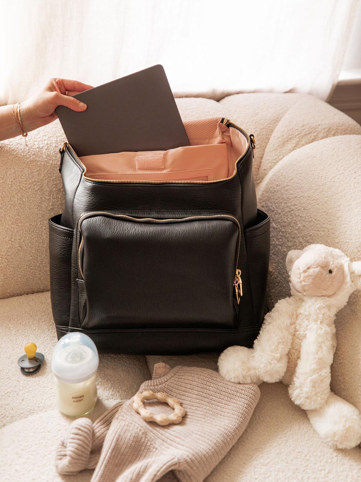 Lullaby Diaper Backpack Black