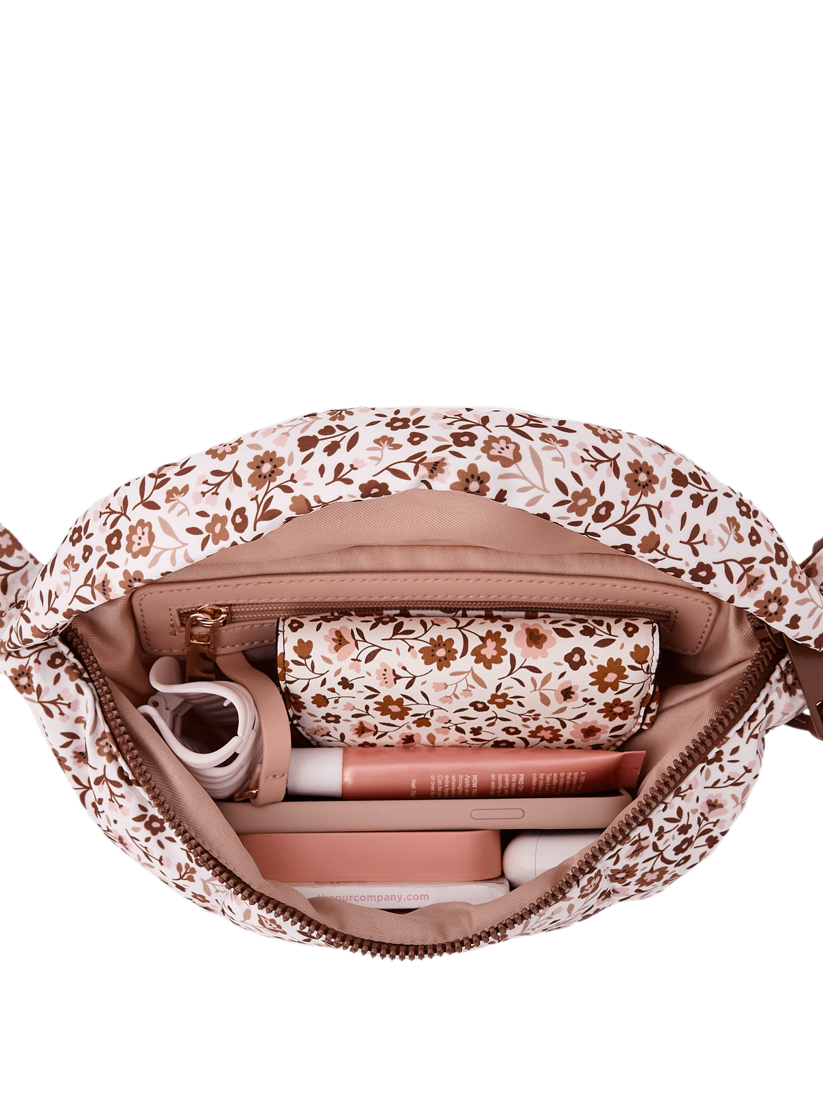 The Sidekick Nylon Fall Brown Floral