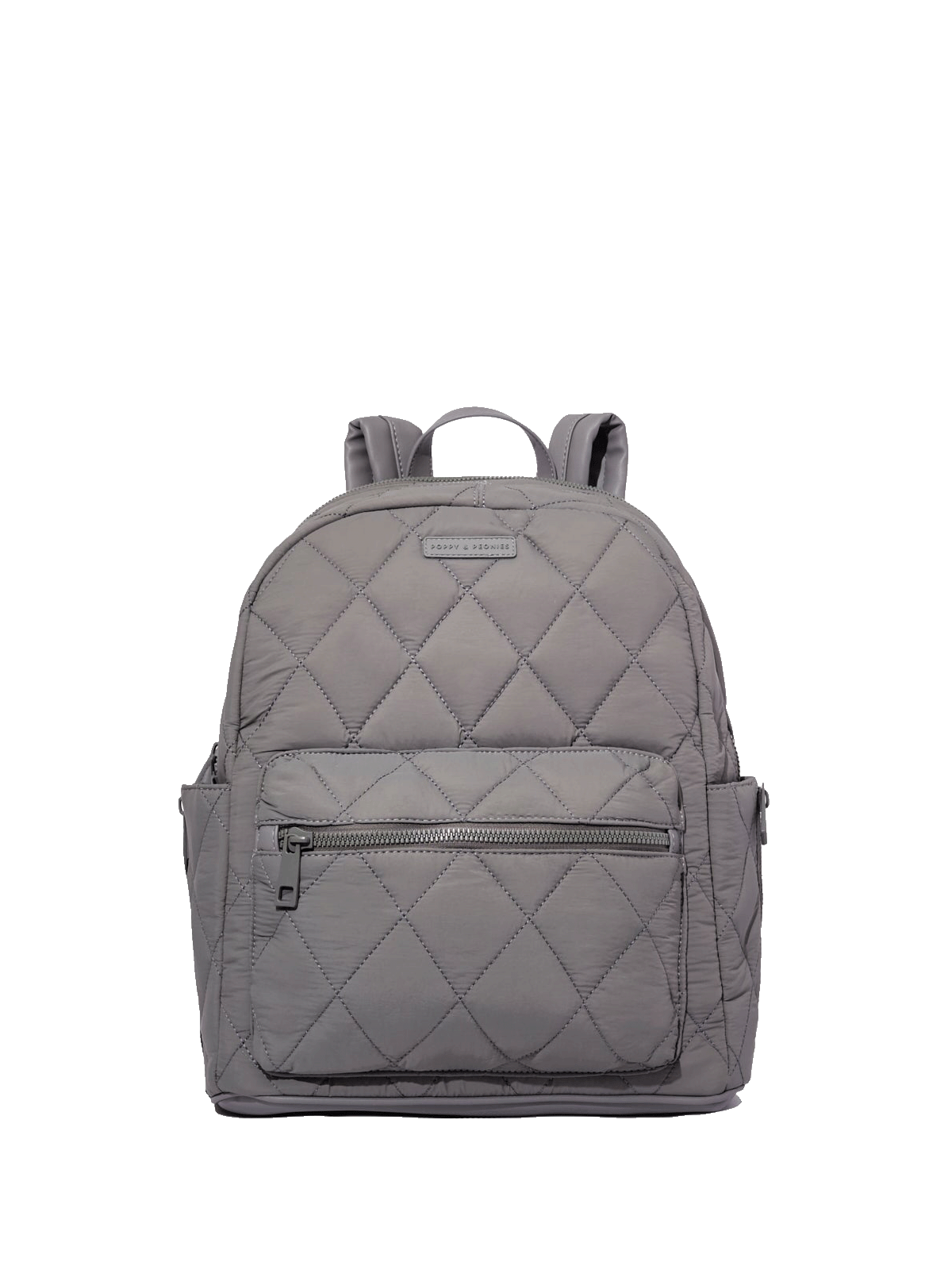 Quilted Brooklyn Backpack grey