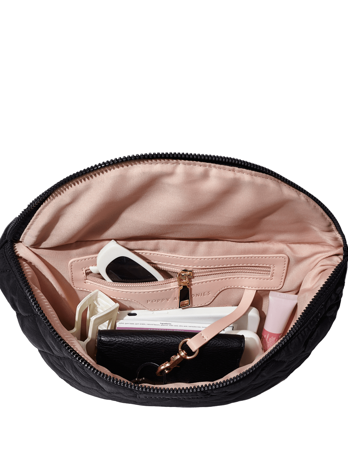 Quilted Large Sidekick Black