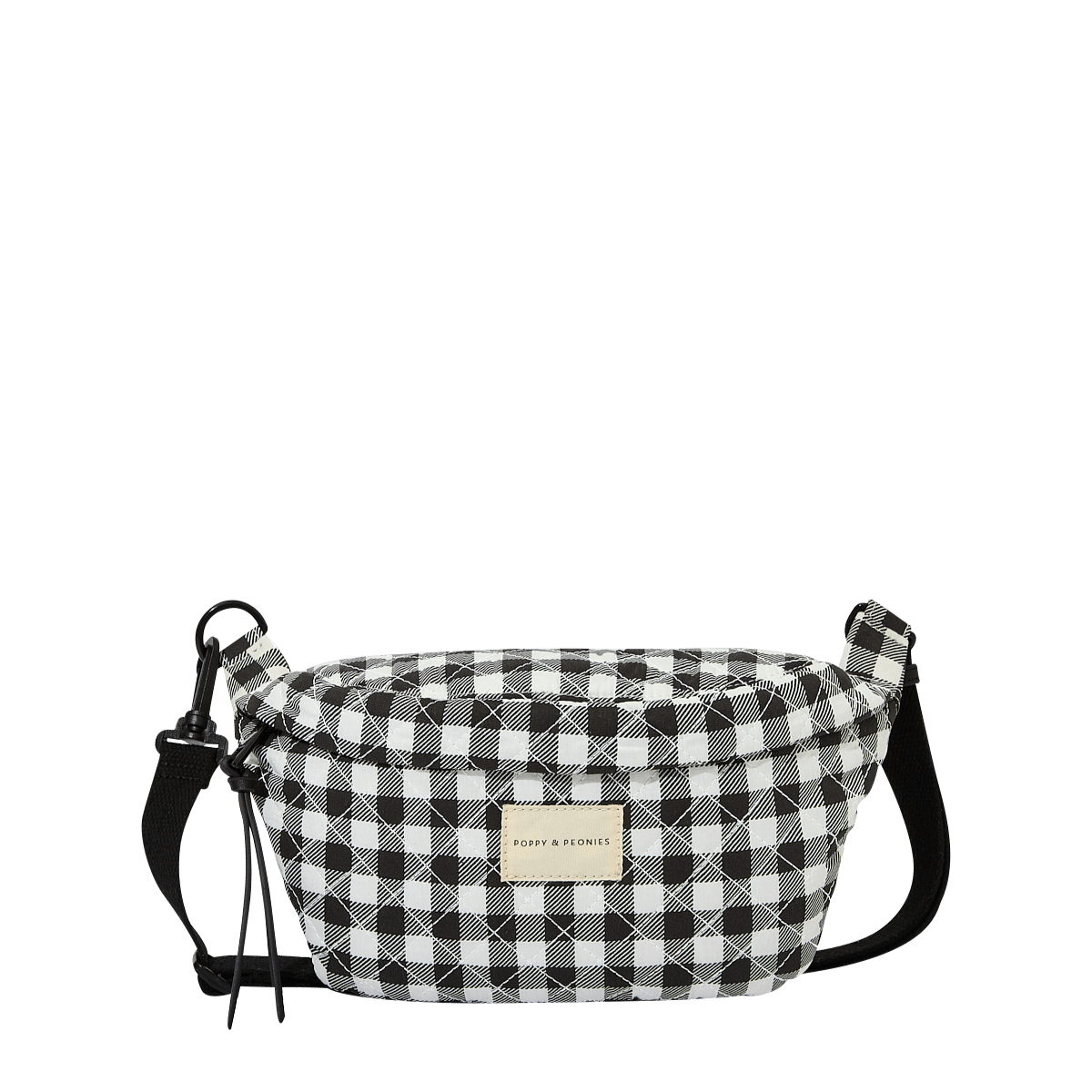 Sidekick Quilted Black Gingham